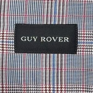 Guy Rover Shirt Mens XL Gray Blue Plaid Long Sleeve Button Front Made in Italy